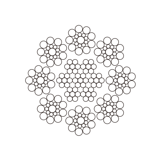 Cable de acero 8X19S+FC