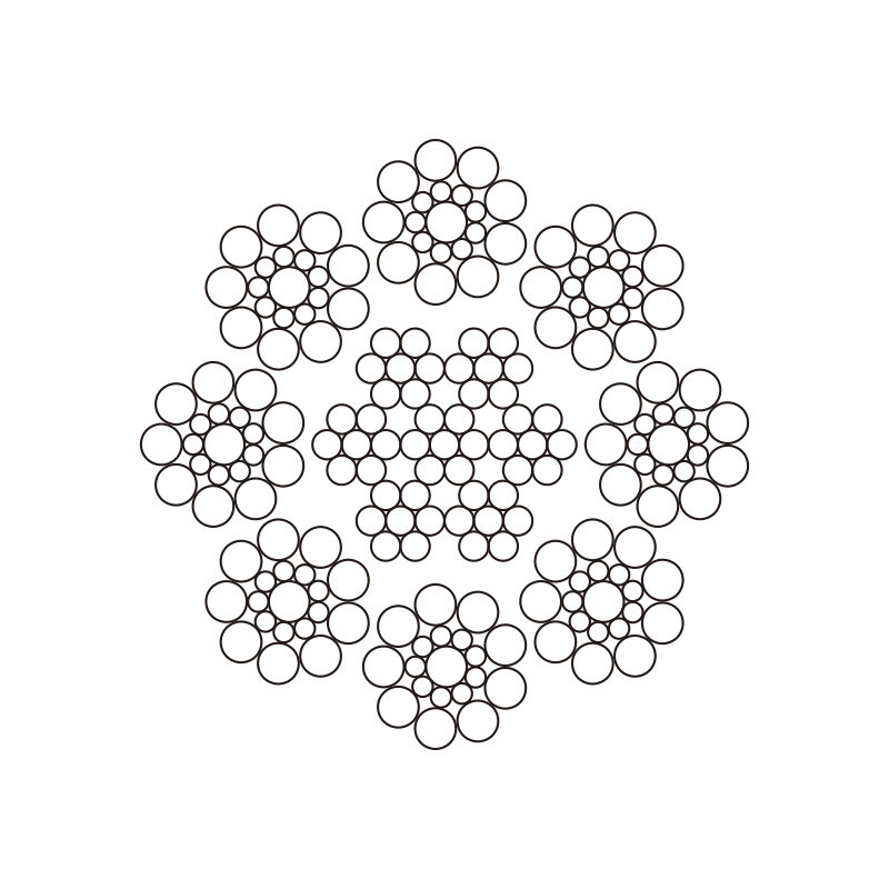 Cable de acero 8X19S+FC