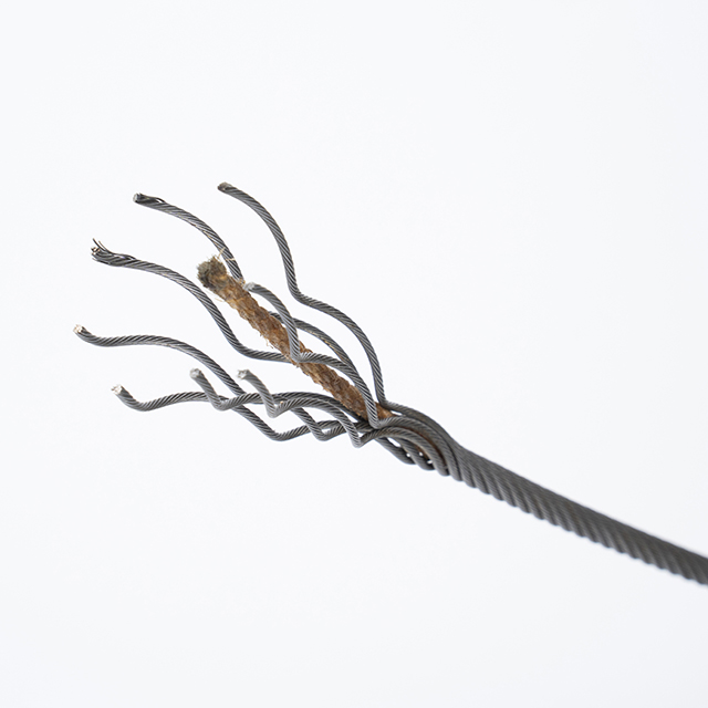 Cuerda de alambre de acero 8X19S+FC para ascensor Cuerda de alambre de acero no galvanizado de 8 mm