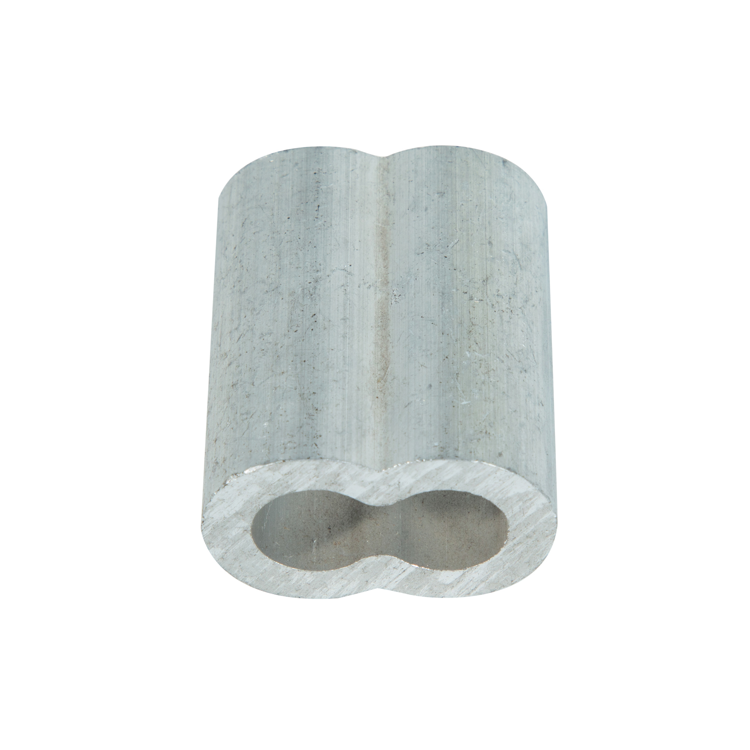 Cable de acero Manga de aluminio Hebilla de aluminio en forma de 8 Abrazadera de cable de acero Manga de aluminio de doble orificio