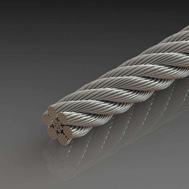 Cable de acero con regulador de velocidad 6X19W-WSC 