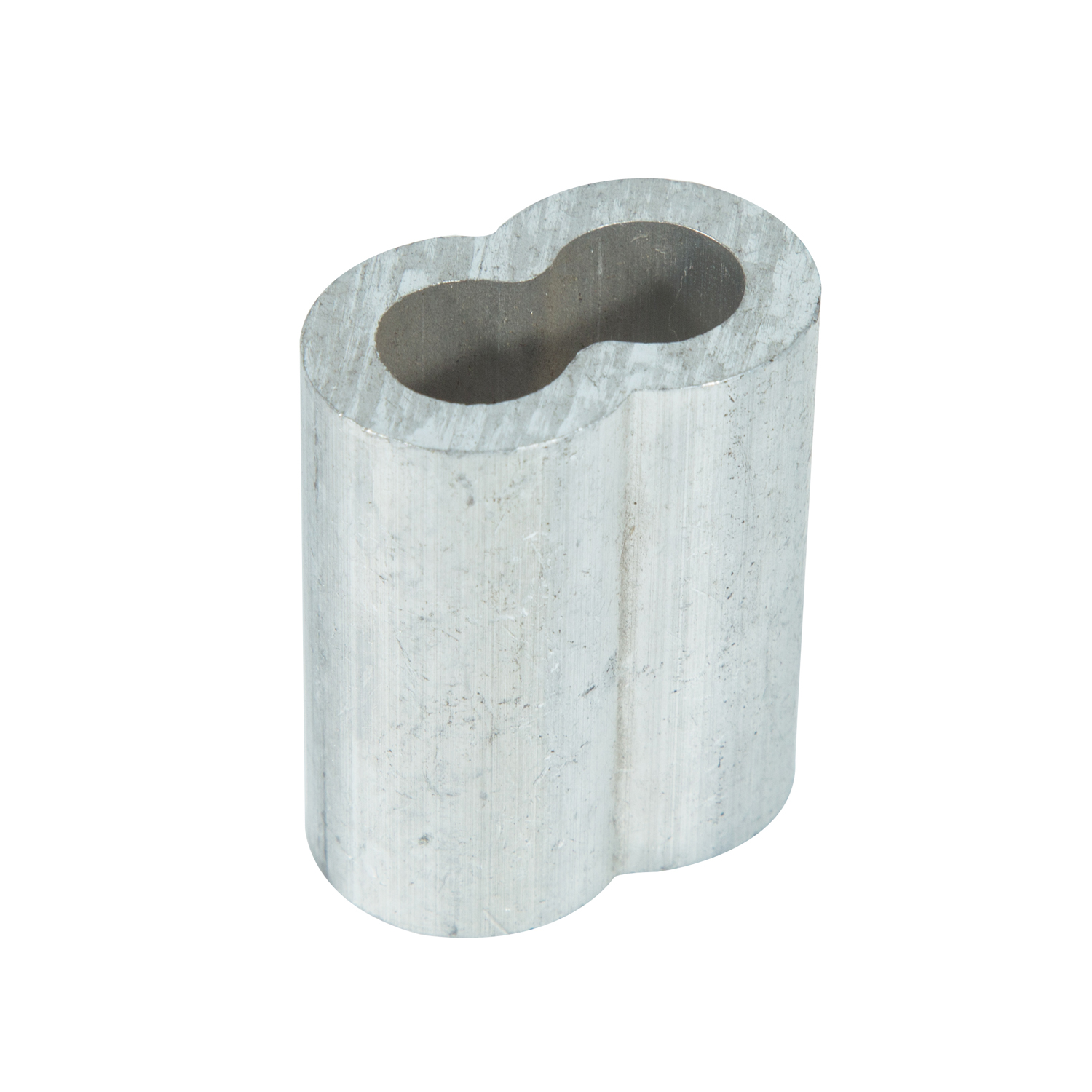 Cable de acero Manga de aluminio Hebilla de aluminio en forma de 8 Abrazadera de cable de acero Manga de aluminio de doble orificio