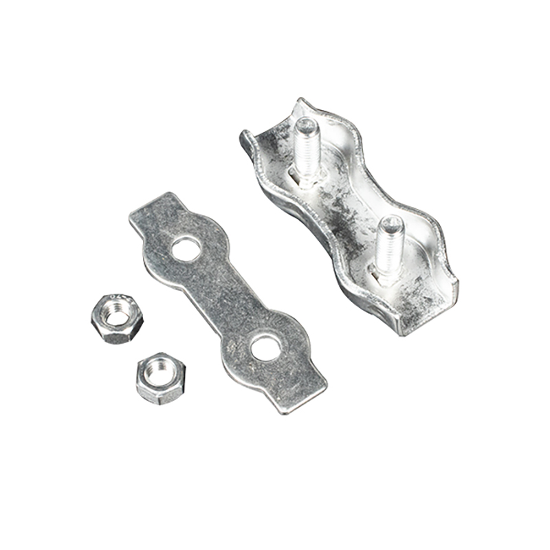 Abrazaderas de cable a dos caras de acero inoxidable AISI304, abrazaderas para cables, abrazaderas dobles para cables de acero