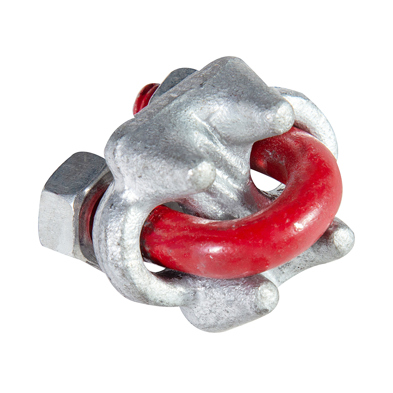 Abrazadera de cable tipo estadounidense resistente, abrazadera de cable de acero forjado G450 con clip para cable G-450