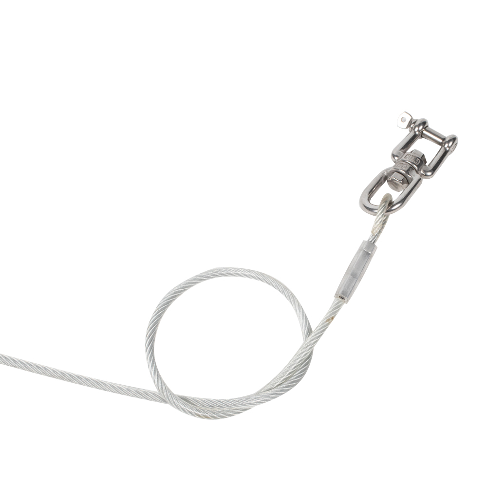 Correa de cable de acero inoxidable hecha de alambre recubierto, cuerda duradera, correa de perro mascota resistente a masticar para perros