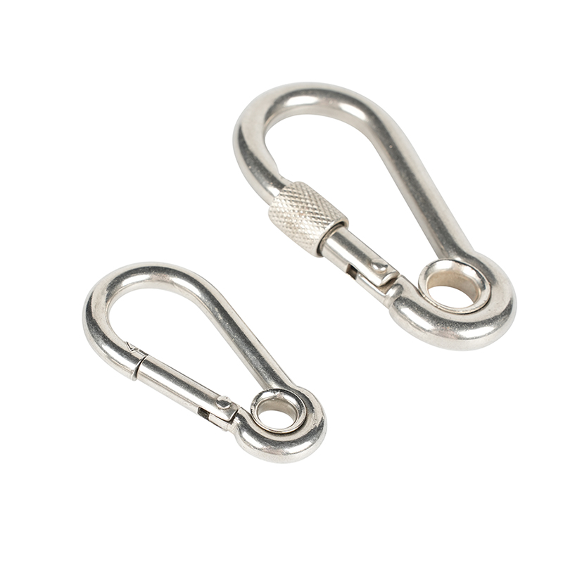 304 acero inoxidable DIN5299 CARABINER ZINC SPRING HAND HAND CHANDABINER