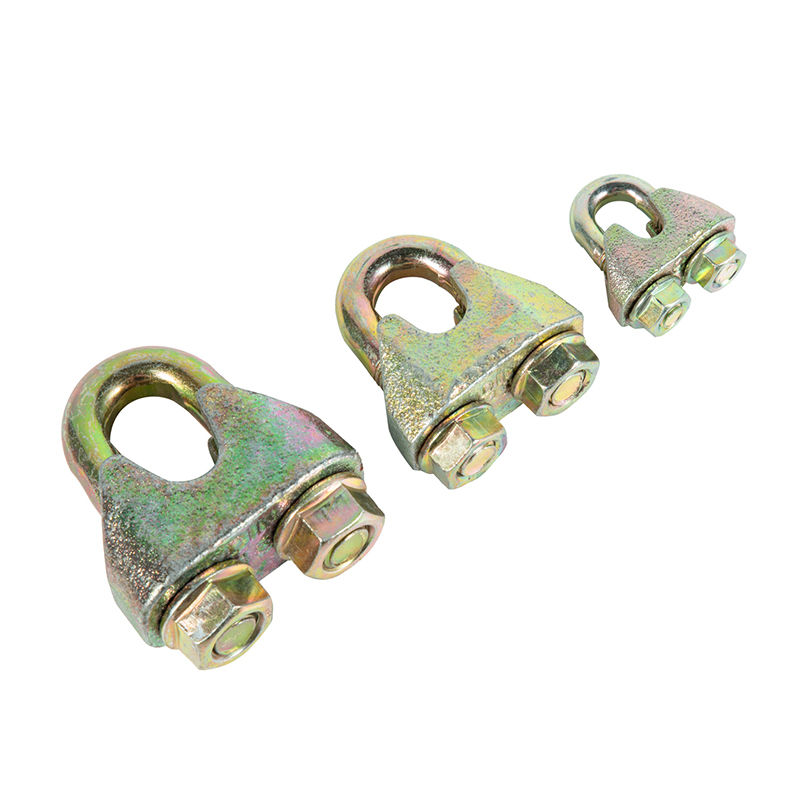 Clip de cuerda de alambre maleable plateado cinc amarillo DIN1142 G450