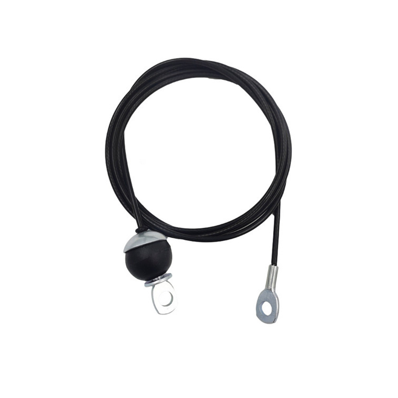 Cabina de alambre de acero con recubrimiento de nylon negro de 5 mm de 6 mm para cable de equipo de gimnasio