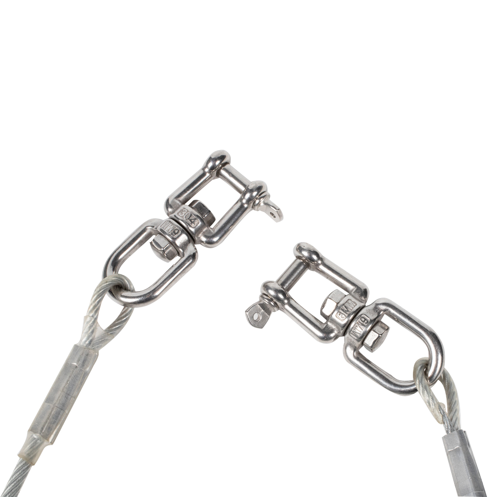 Correa de cable de acero inoxidable hecha de alambre recubierto, cuerda duradera, correa de perro mascota resistente a masticar para perros