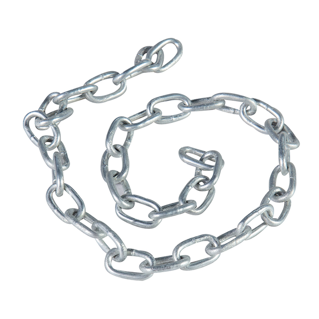 Cadena de hierro galvanizado DIN766 Cadena de soldadura de 3-16 mm Cadena de eslabones galvanizados