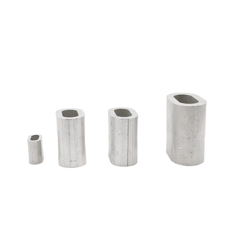  Virola de aluminio ovalada de la manga de la encrespadura de la cuerda de alambre del hardware DIN3093 del aparejo