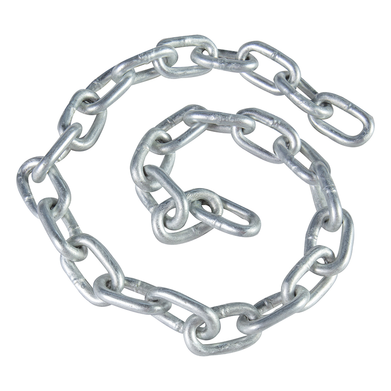 Cadena de hierro galvanizado Cadena de soldadura estándar DIN766 Cadena de eslabones galvanizados