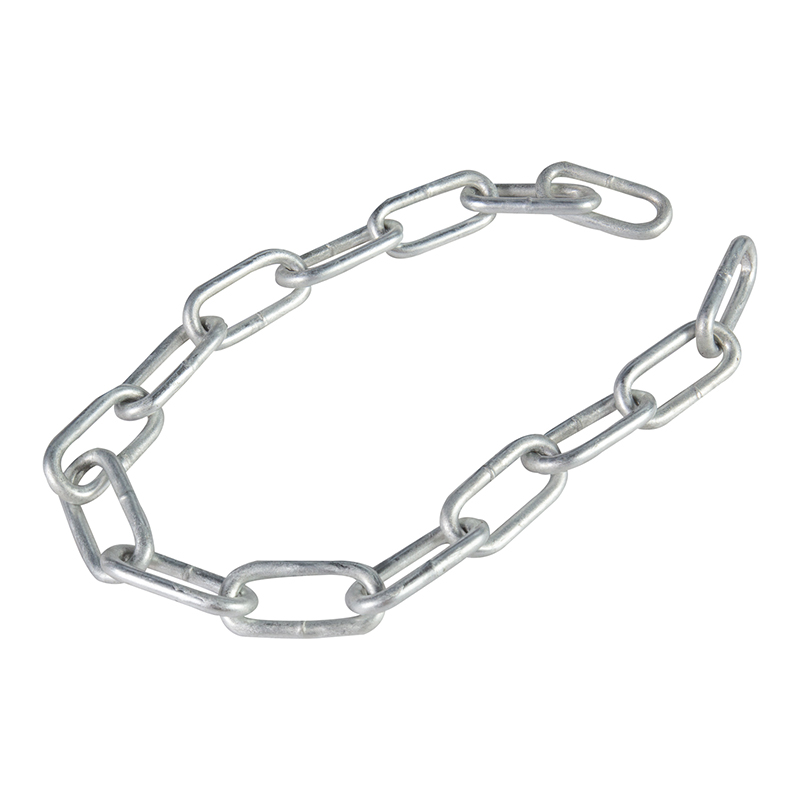 Cadena de hierro galvanizada DIN763 Cadena de soldadura de 2-32 mm Cadena de eslabones largos