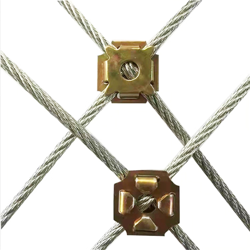 Abrazadera de malla de cuerda de alambre con clip de red de cuerda de alambre de acero galvanizado a precio de fábrica