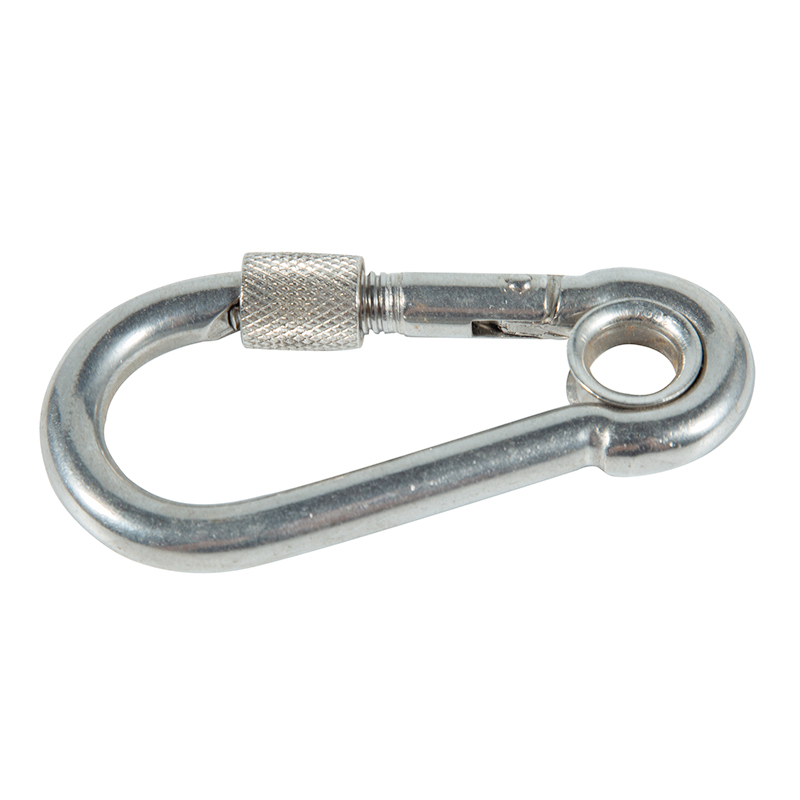 304 acero inoxidable DIN5299 CARABINER ZINC SPRING HAND HAND CHANDABINER